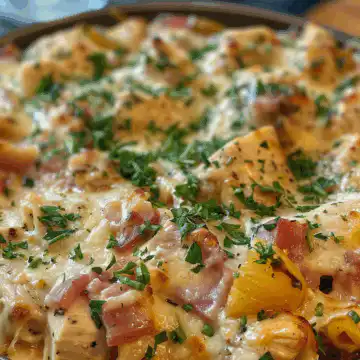 Baked Tuscan Chicken Casserole taken with iphone 15 pro max --iw 2 --ar 4:5 --v 6.0 --raw