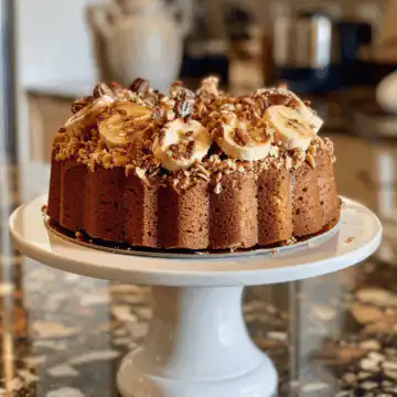 Banana Bread Coffee Cake taken with iphone 15 pro max --iw 2 --ar 4:5 --v 6.0 --raw