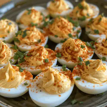 Bayou-Inspired Deviled Eggs: A Southern Delight taken with iphone 15 pro max --iw 2 --ar 4:5 --v 6.0 --raw