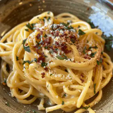 Butternut Squash Pasta taken with iphone 15 pro max --iw 2 --ar 4:5 --v 6.0 --raw