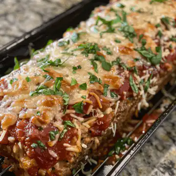 Chicken Meatloaf: Garlic Parmesan Flavor taken with iphone 15 pro max --iw 2 --ar 4:5 --v 6.0 --raw