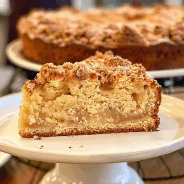 Cinnamon Apple Crumb Cake taken with iphone 15 pro max --iw 2 --ar 4:5 --v 6.0 --raw