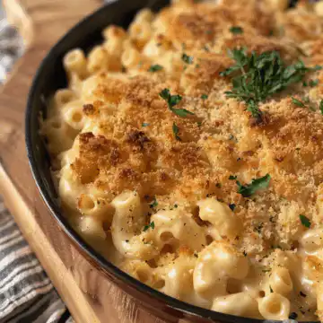 Cozy Cook’s Tuscan Mac & Cheese – A Cheesy Holiday Side taken with iphone 15 pro max --iw 2 --ar 4:5 --v 6.0 --raw