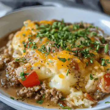 Crockpot Hamburger Potato Casserole Recipe taken with iphone 15 pro max --iw 2 --ar 4:5 --v 6.0 --raw