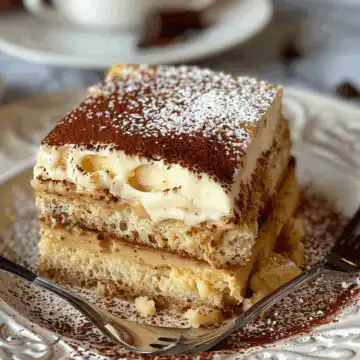 Decadent Millionaire's Tiramisu: A Luxe Twist on the Classic! taken with iphone 15 pro max --iw 2 --ar 4:5 --v 6.0 --raw