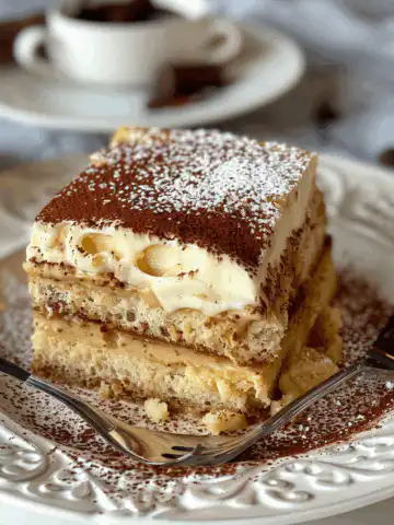 Decadent Millionaire's Tiramisu: A Luxe Twist on the Classic! taken with iphone 15 pro max --iw 2 --ar 4:5 --v 6.0 --raw