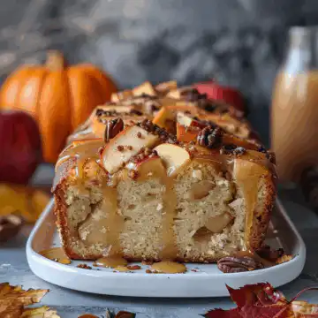 Fall Apple Cider Pound Cake taken with iphone 15 pro max --iw 2 --ar 4:5 --v 6.0 --raw