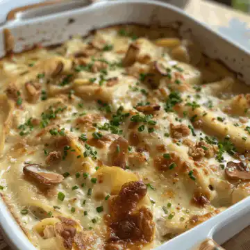 French Chicken Casserole à la Normande taken with iphone 15 pro max --iw 2 --ar 4:5 --v 6.0 --raw