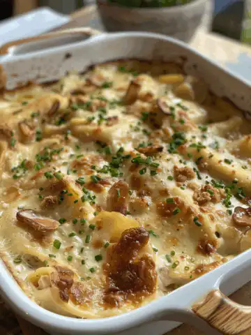 French Chicken Casserole à la Normande taken with iphone 15 pro max --iw 2 --ar 4:5 --v 6.0 --raw