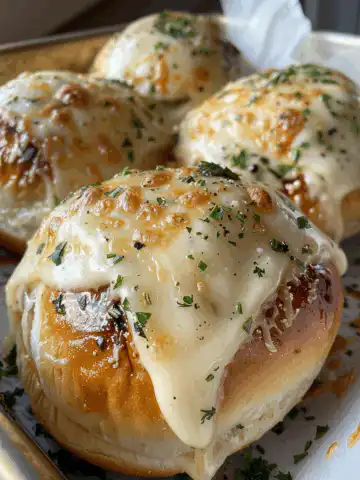 Garlic Parmesan Cheeseburger Bombs taken with iphone 15 pro max --iw 2 --ar 4:5 --v 6.0 --raw