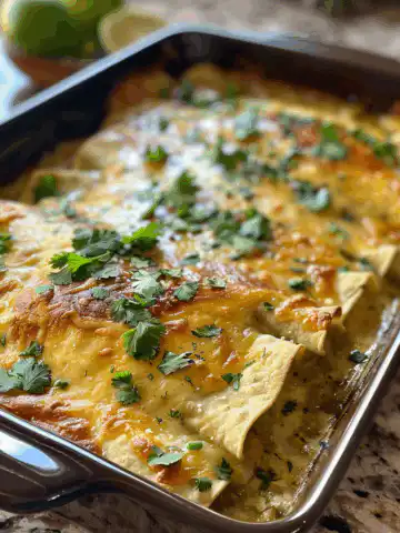 Green Chile Chicken Enchilada Casserole taken with iphone 15 pro max --iw 2 --ar 4:5 --v 6.0 --raw