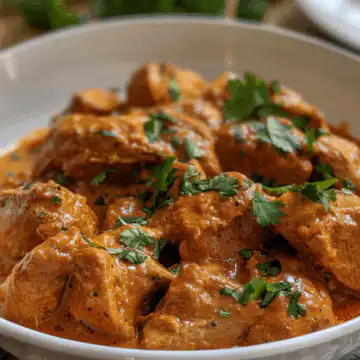 Irresistible Indian Butter Chicken taken with iphone 15 pro max --iw 2 --ar 4:5 --v 6.0 --raw