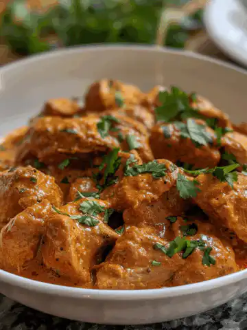Irresistible Indian Butter Chicken taken with iphone 15 pro max --iw 2 --ar 4:5 --v 6.0 --raw