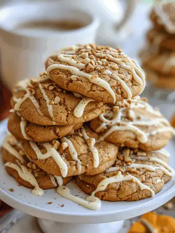 Irresistible Pumpkin Spice Latte Cookies taken with iphone 15 pro max --iw 2 --ar 4:5 --v 6.0 --raw