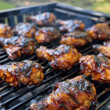 Juicy Hawaiian Huli Huli Chicken taken with iphone 15 pro max --iw 2 --ar 4:5 --v 6.0 --raw