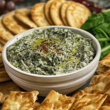 Knorr Spinach Dip taken with iphone 15 pro max --iw 2 --ar 4:5 --v 6.0 --raw