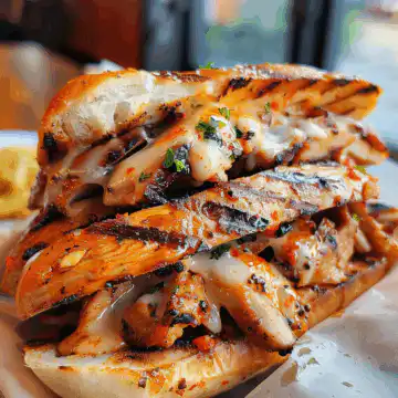 Korean BBQ Grilled Chicken Sandwich taken with iphone 15 pro max --iw 2 --ar 4:5 --v 6.0 --raw