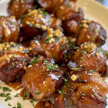 Maple Caramel Bacon Crack Bites taken with iphone 15 pro max --iw 2 --ar 4:5 --v 6.0 --raw