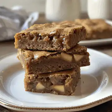 Maple Glazed Apple Blondies taken with iphone 15 pro max --iw 2 --ar 4:5 --v 6.0 --raw