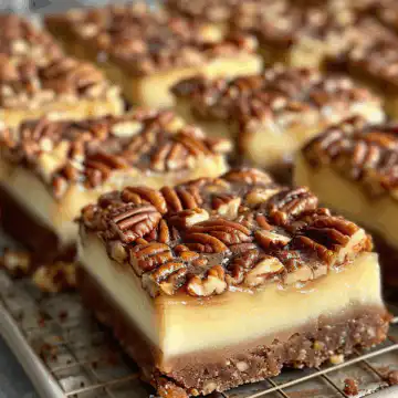 Pecan Pie Cheesecake Bars taken with iphone 15 pro max --iw 2 --ar 4:5 --v 6.0 --raw