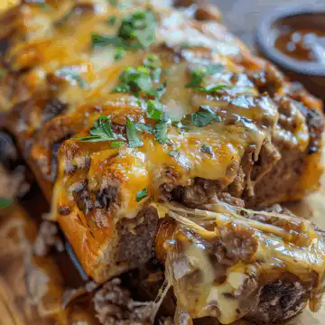 Philly Cheesesteak Meatloaf taken with iphone 15 pro max --iw 2 --ar 4:5 --v 6.0 --raw