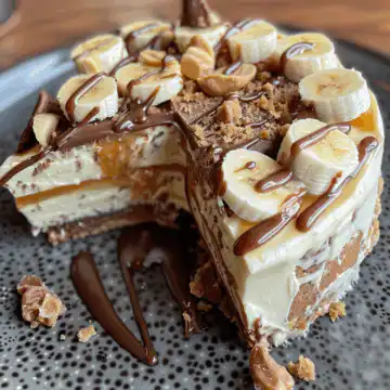 Protein Salted Caramel Banana Cake taken with iphone 15 pro max --iw 2 --ar 4:5 --v 6.0 --raw