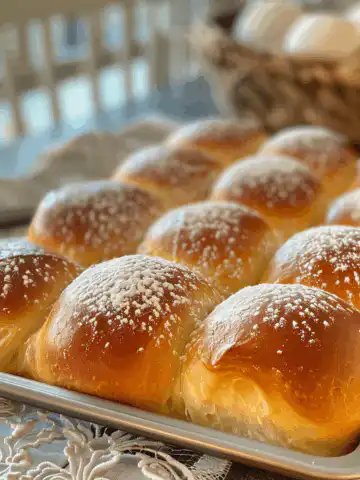 Soft and Fluffy Vanilla Pan de Mallorca Rolls taken with iphone 15 pro max --iw 2 --ar 4:5 --v 6.0 --raw