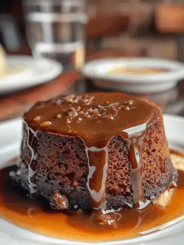 Sticky Toffee Pudding Cake taken with iphone 15 pro max --iw 2 --ar 4:5 --v 6.0 --raw