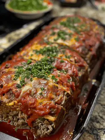 Stuffed Italian Meatloaf taken with iphone 15 pro max --iw 2 --ar 4:5 --v 6.0 --raw