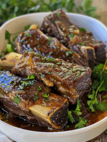Super Tender Crockpot Beef Short Ribs Recipe taken with iphone 15 pro max --iw 2 --ar 4:5 --v 6.0 --raw
