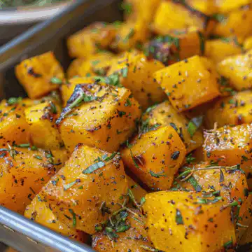 Sweet & Savory: Brown Sugar Roasted Butternut Squash Perfection taken with iphone 15 pro max --iw 2 --ar 4:5 --v 6.0 --raw