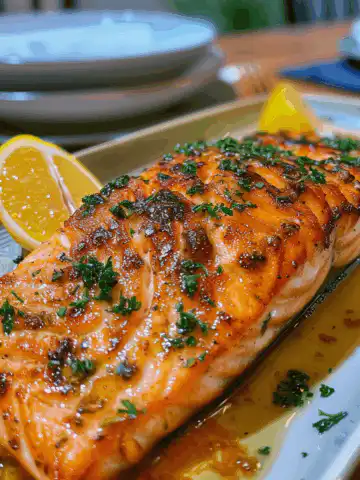 Texas Roadhouse-Style Baked Salmon taken with iphone 15 pro max --iw 2 --ar 4:5 --v 6.0 --raw