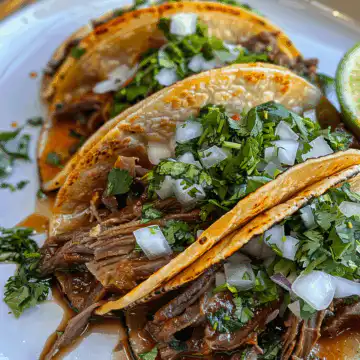 This Authentic Birria Tacos Recipe taken with iphone 15 pro max --iw 2 --ar 4:5 --v 6.0 --raw