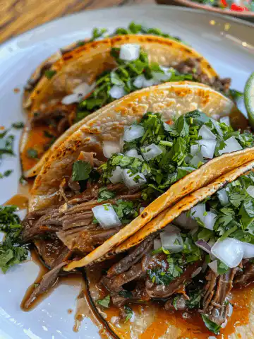 This Authentic Birria Tacos Recipe taken with iphone 15 pro max --iw 2 --ar 4:5 --v 6.0 --raw