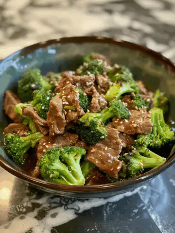 Ultimate Beef and Broccoli Delight taken with iphone 15 pro max --iw 2 --ar 4:5 --v 6.0 --raw