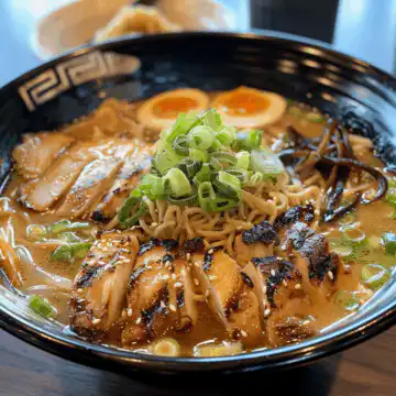 Ultimate Chicken Ramen Noodles taken with iphone 15 pro max --iw 2 --ar 4:5 --v 6.0 --raw