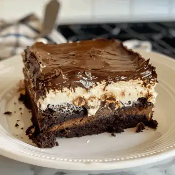 Brownie Refrigerator Cake taken with iphone 15 pro max --iw 2 --ar 4:5 --v 6.0 --raw