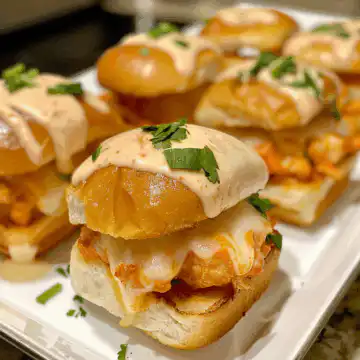 Buffalo Chicken Sliders taken with iphone 15 pro max --iw 2 --ar 4:5 --v 6.0 --raw