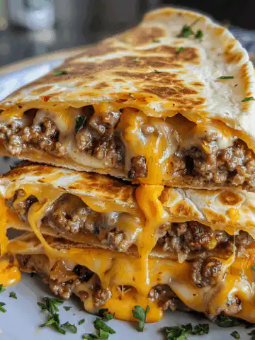 Cheeseburger Quesadilla taken with iphone 15 pro max --iw 2 --ar 4:5 --v 6.0 --raw