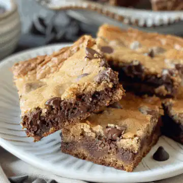 Chocolate Chip Cookie Brownies Recipe taken with iphone 15 pro max --iw 2 --ar 4:5 --v 6.0 --raw