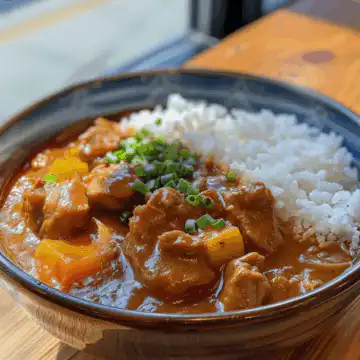 Japanese Pork Curry Recipe taken with iphone 15 pro max --iw 2 --ar 4:5 --v 6.0 --raw