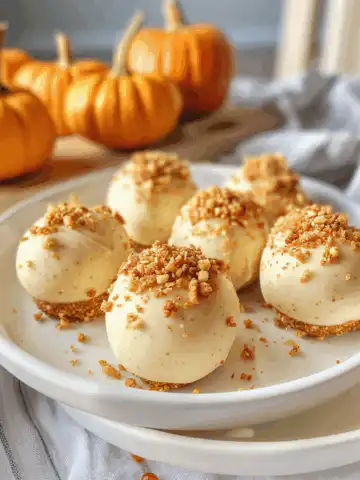 No Bake Pumpkin Cheesecake Balls taken with iphone 15 pro max --iw 2 --ar 4:5 --v 6.0 --raw