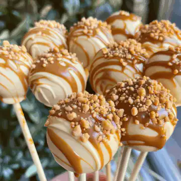 Pumpkin Pie Cake Pops! taken with iphone 15 pro max --iw 2 --ar 4:5 --v 6.0 --raw