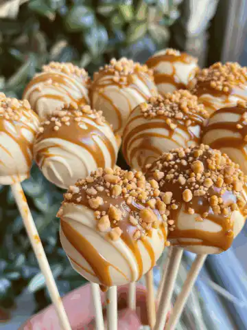 Pumpkin Pie Cake Pops! taken with iphone 15 pro max --iw 2 --ar 4:5 --v 6.0 --raw