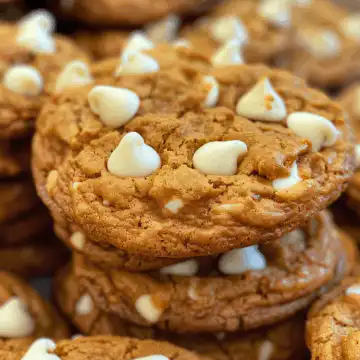 Pumpkin White Chocolate Chip Cookies taken with iphone 15 pro max --iw 2 --ar 4:5 --v 6.0 --raw