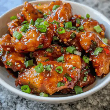 Thai Sweet Chili Chicken taken with iphone 15 pro max --iw 2 --ar 4:5 --v 6.0 --raw