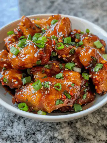 Thai Sweet Chili Chicken taken with iphone 15 pro max --iw 2 --ar 4:5 --v 6.0 --raw