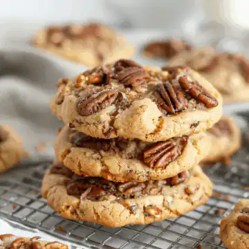 The best pecan pie cookies a crumbl copycat cookie taken with iphone 15 pro max --iw 2 --ar 4:5 --v 6.0 --raw