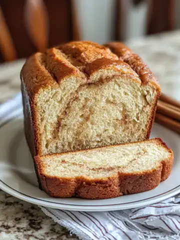 Amish Cinnamon Bread Recipe taken with iphone 15 pro max --iw 2 --ar 4:5 --v 6.1 --raw