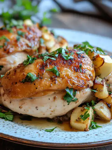 Apple and Brie Stuffed Chicken Recipe taken with iphone 15 pro max --iw 2 --ar 4:5 --v 6.1 --raw